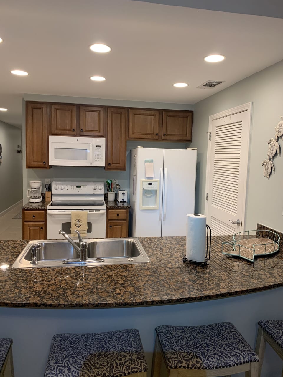Fully stocked kitchen with everything you need to make you feel at home 