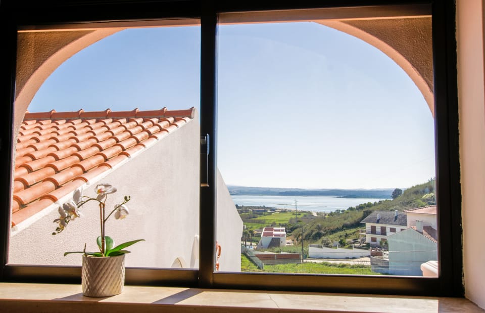 Lounge window views of Lagoa