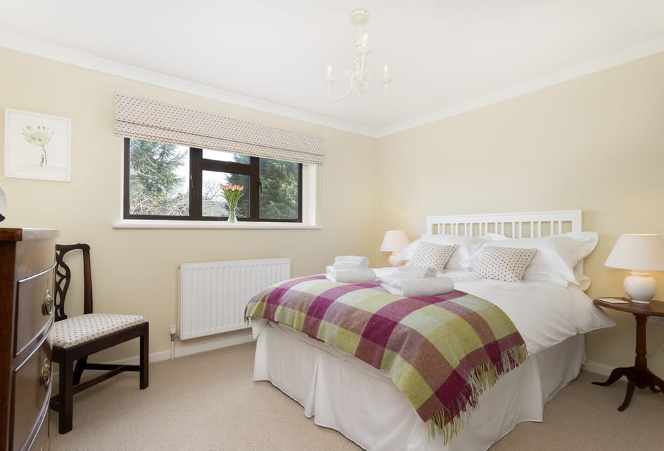 First floor: Master bedroom with ample storage