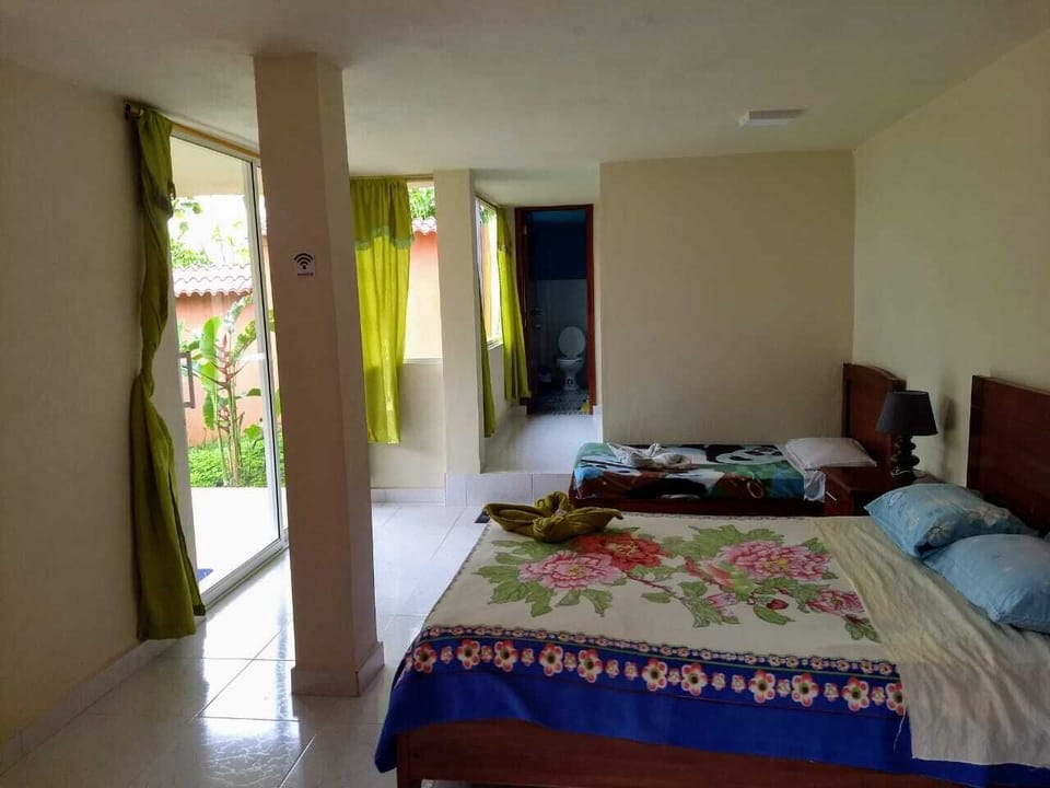 Standard Triple Room, Multiple Beds, Mountain View | Laptop workspace, WiFi (free), bed sheets