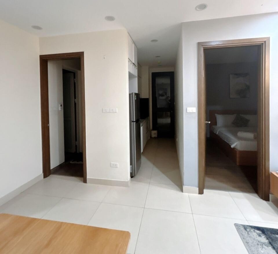 City Apartment, 2 Bedrooms | Desk, laptop workspace, blackout drapes, iron/ironing board