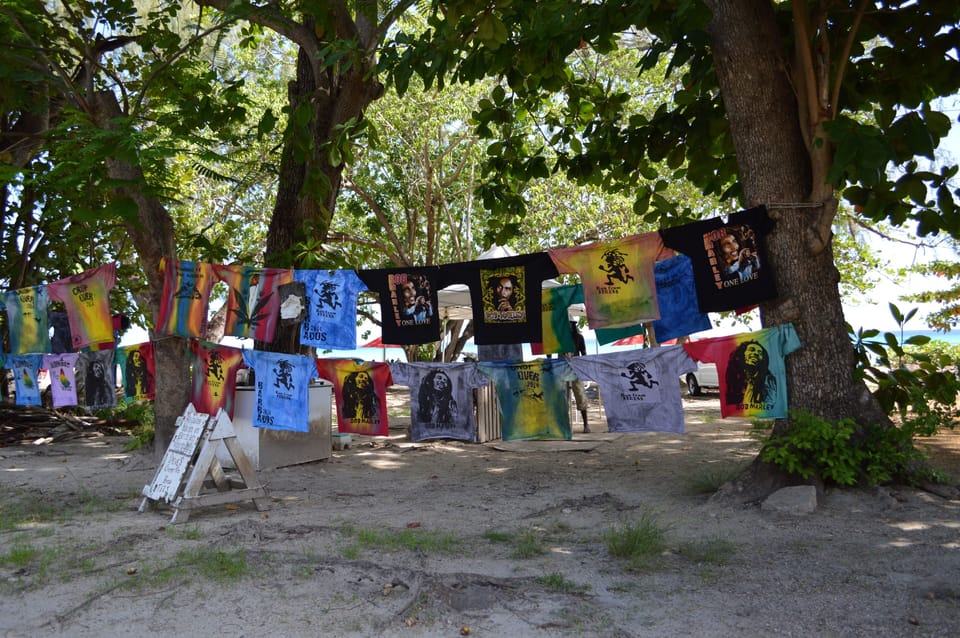 Open air shops in Barbados