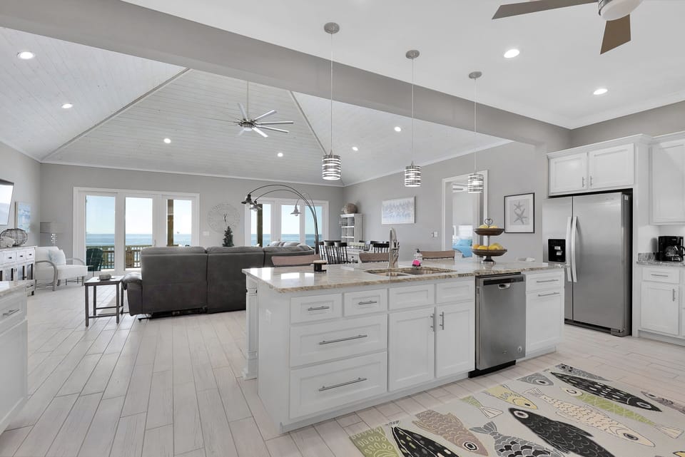 large with ample cabinet space