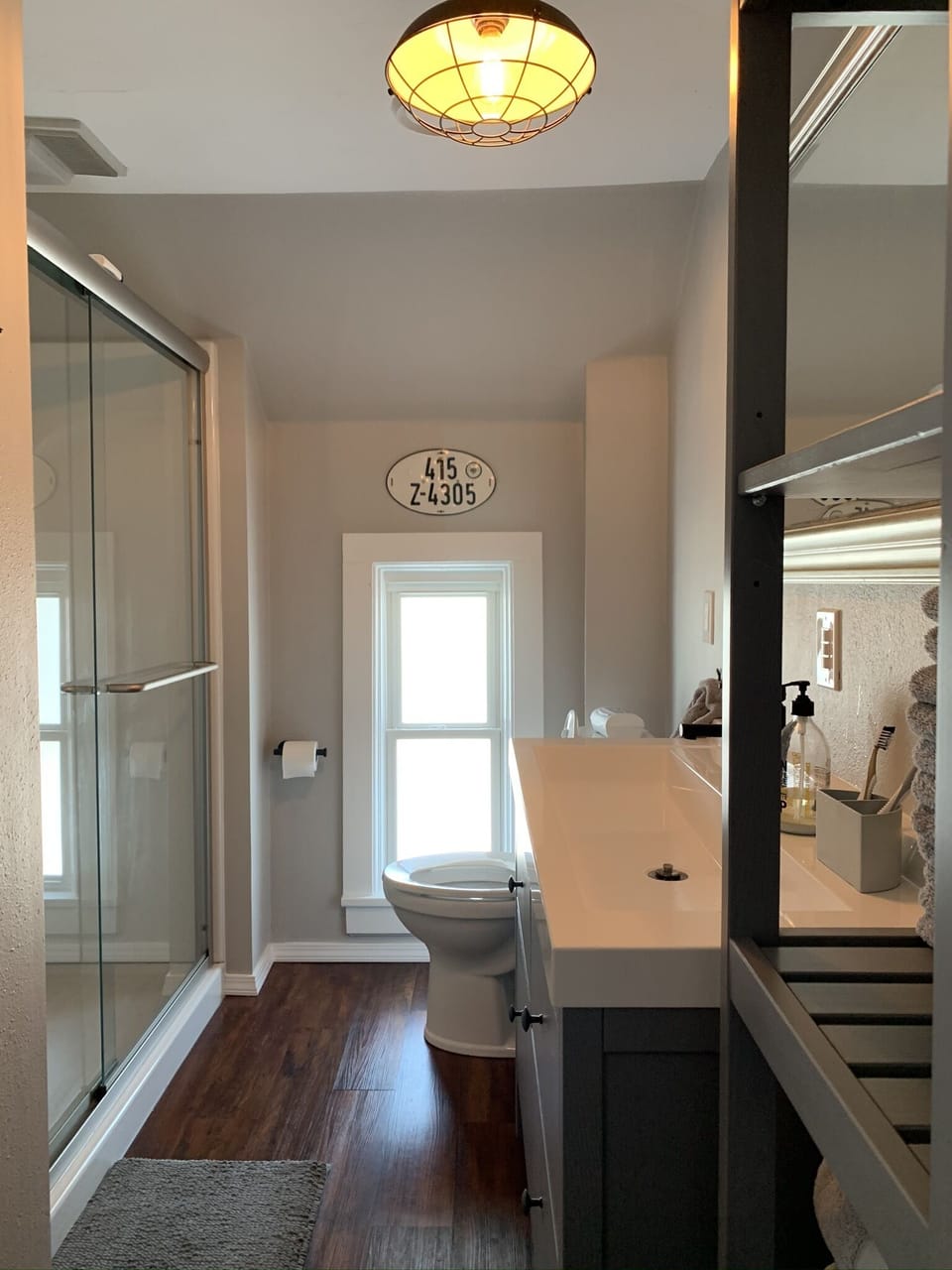 Full Bathroom with walk in shower