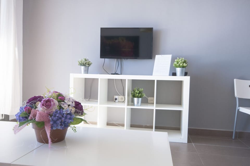 Living room of the Borumbot apartment in the centre of Calpe