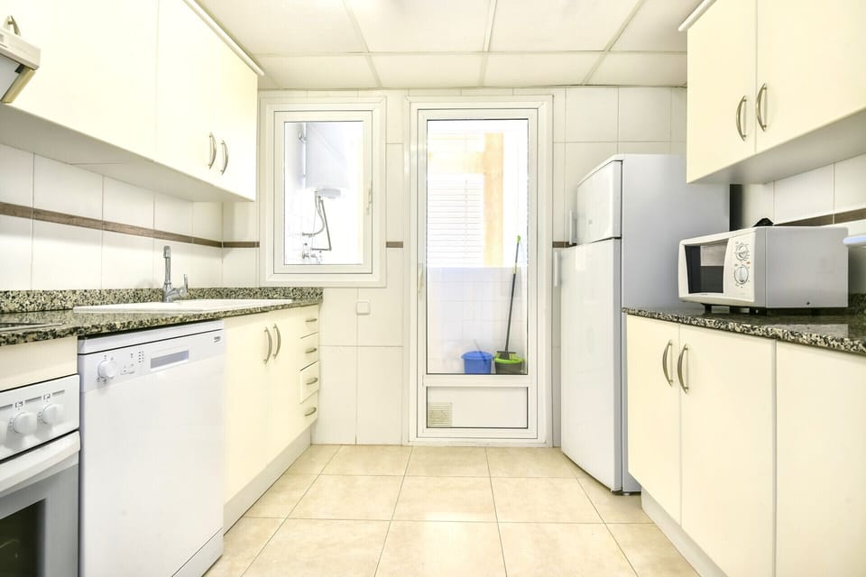 Kitchen in the Apolo XVII building in La Fossa