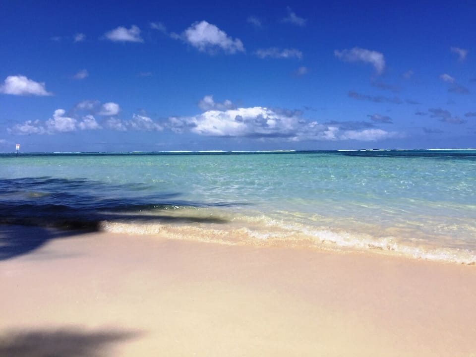 Vaima Beach - on the southern side of the island, very unspoilt and quiet
