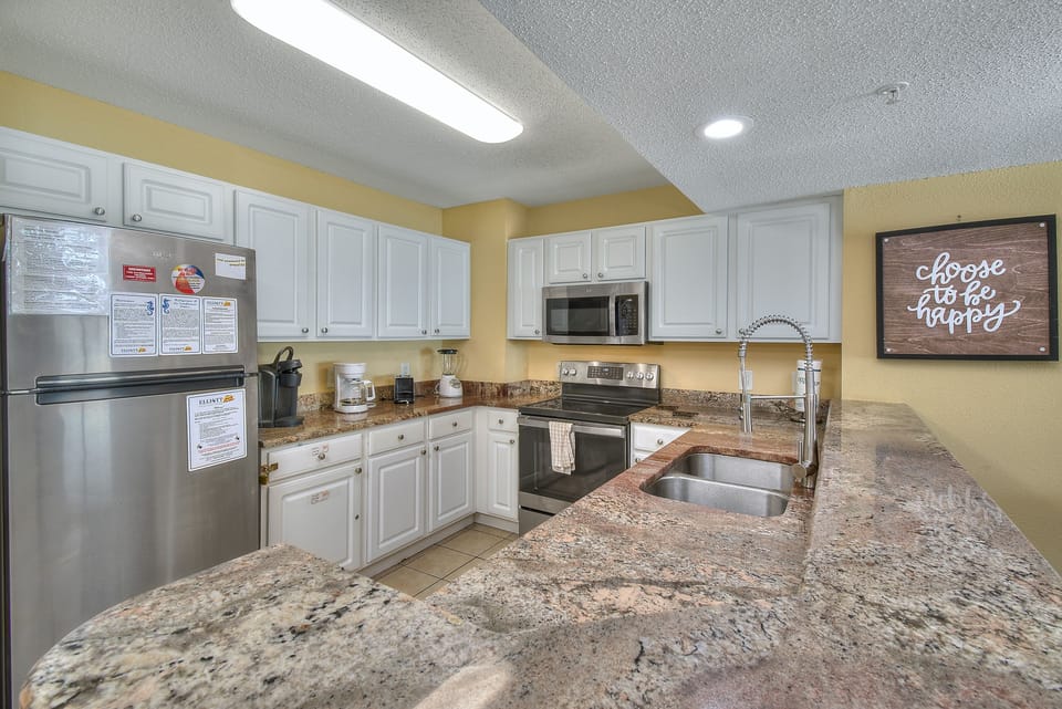 A chef's dream kitchen, fully stocked and loaded.