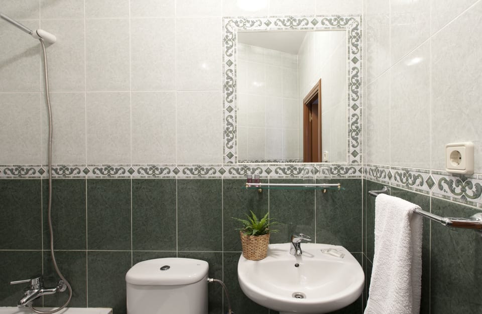 Free toiletries, hair dryer, towels