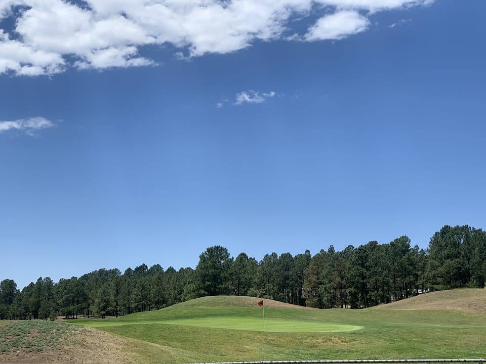 Across from the links golf course.