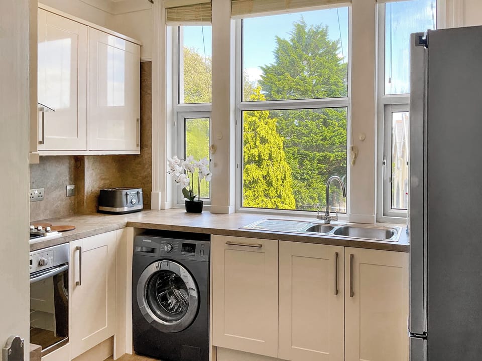 Kitchen | Kinbrae Apartment, Torquay