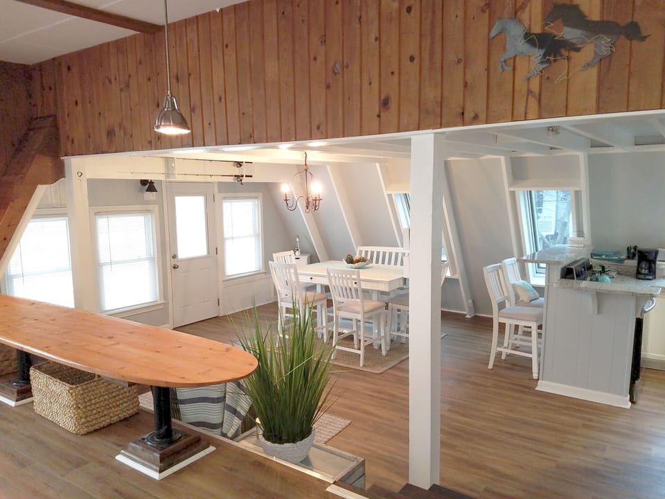 Living Area Overlooking Dining