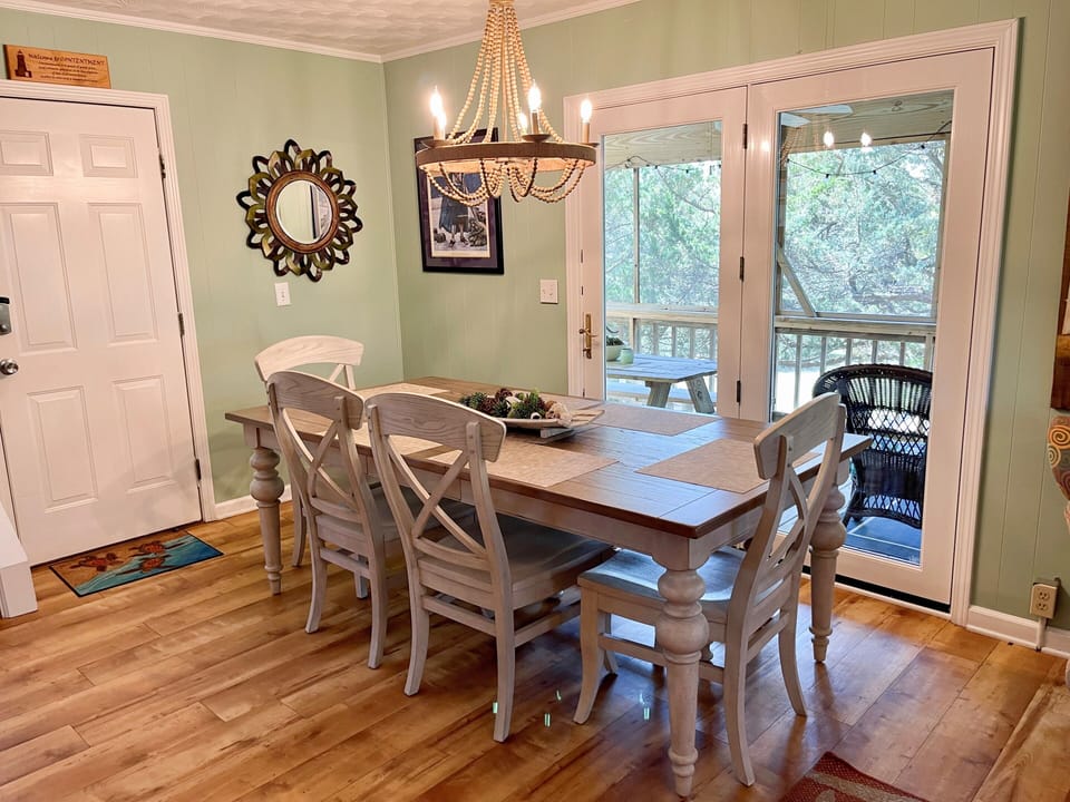Dining Area, First Floor with Screened Porch Access