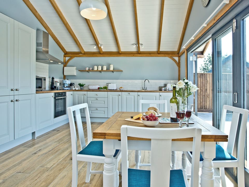 Tastefully modernised kitchen area | Woodland View Lodge, Axminster