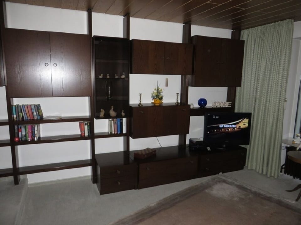 living room with app. 100 TV channels, DVD player, HDMI cable, books and games