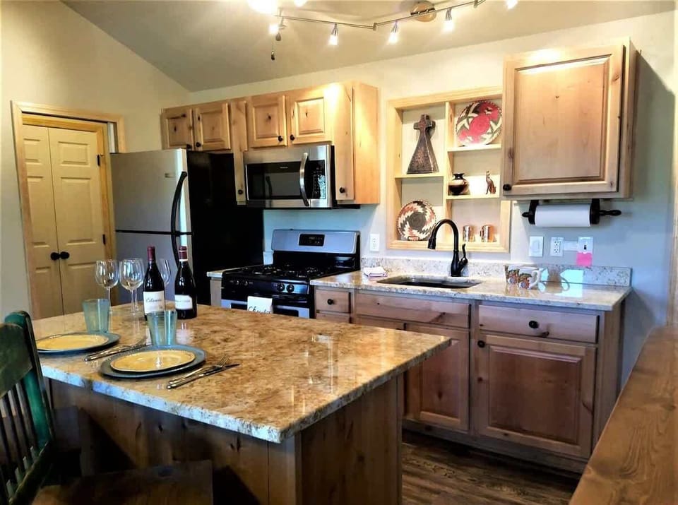 Fully stocked kitchen
