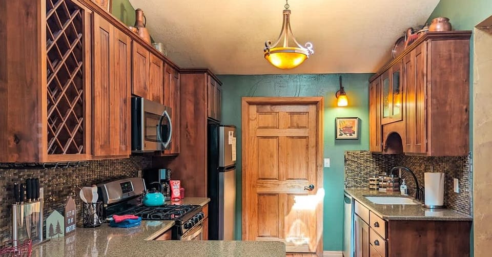 Our guests love the fully stocked kitchen.