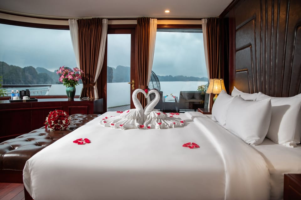 Premium bedding, down comforters, memory foam beds, minibar