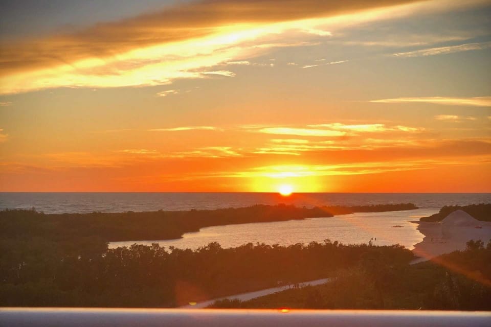 Enjoy a different sunset every night from your private balcony.