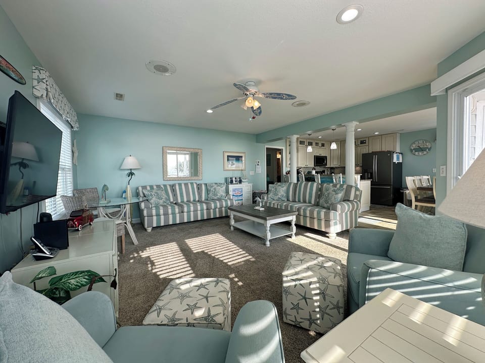 Open and spacious living area.