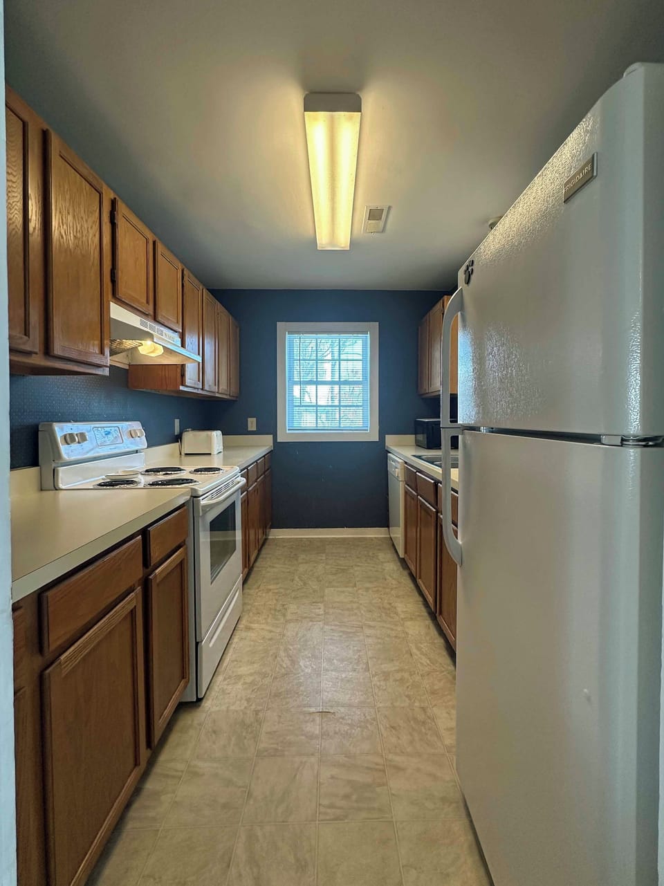 Galley Kitchen Off the Living Room