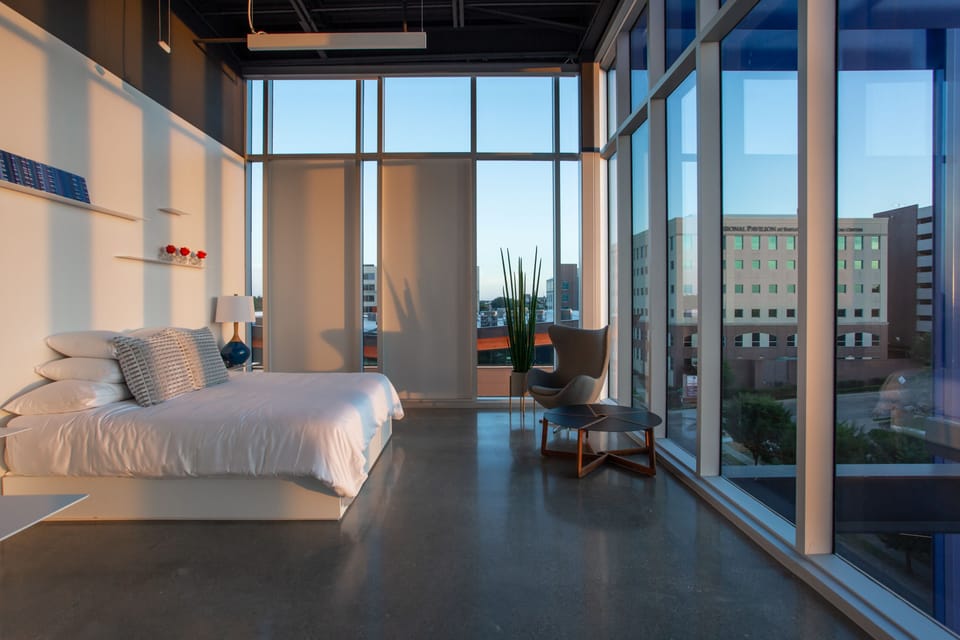 Bluebird Suite | Egyptian cotton sheets, premium bedding, laptop workspace