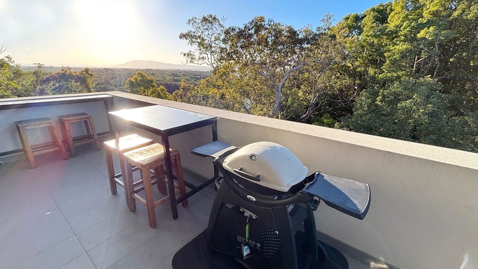 Balcony overlooking Back Creek.