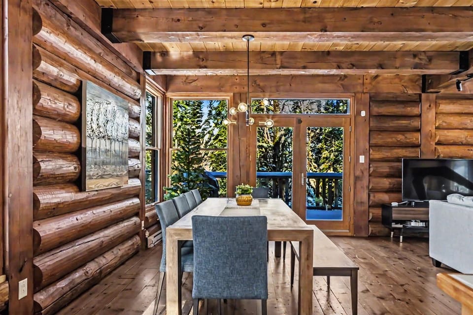 Designed for dinner parties. From the elegant lighting to the modern table settings, every meal here feels like a special occasion.