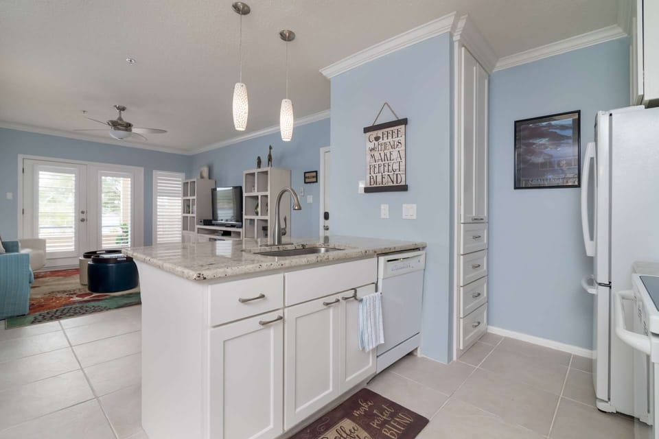 Fully-stocked kitchen includes all you'll need during your stay