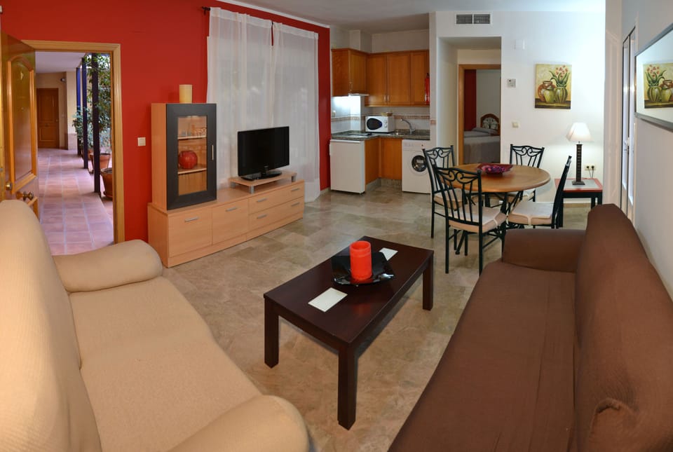 Apartment, 1 Bedroom | Living area | LCD TV