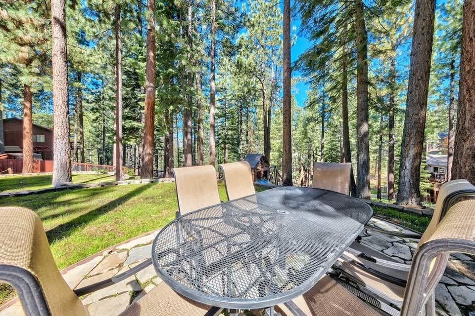 The multi-level patio extends the home's outdoor space and connects to the huge backyard. Weber BBQ makes outdoor meals easy, with extra propane provided for your convenience.