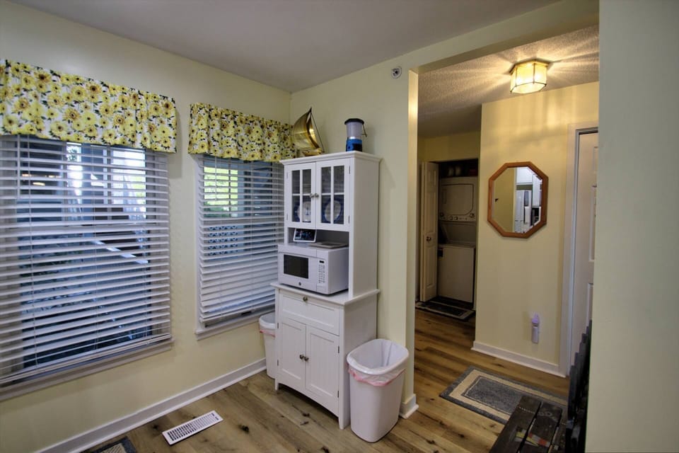 Well-equipped kitchen.
