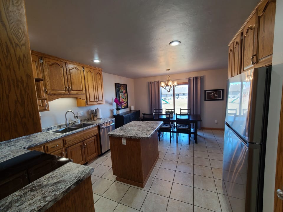 Kitchen/dinette view.  Seating for 8.