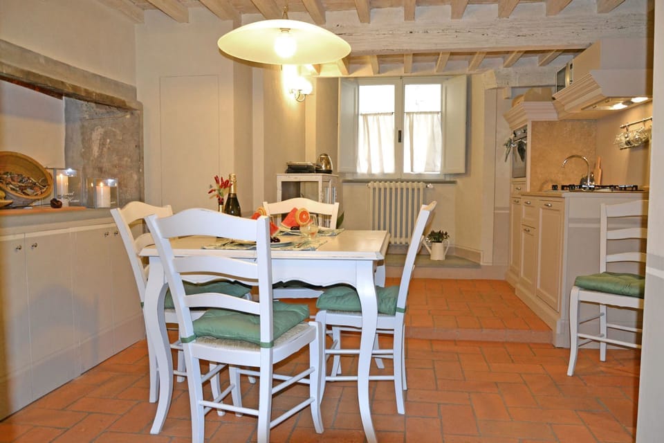 Dining room and kitchen