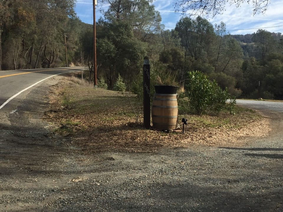 Look for the wine barrel at the driveway and you'll know you've arrived