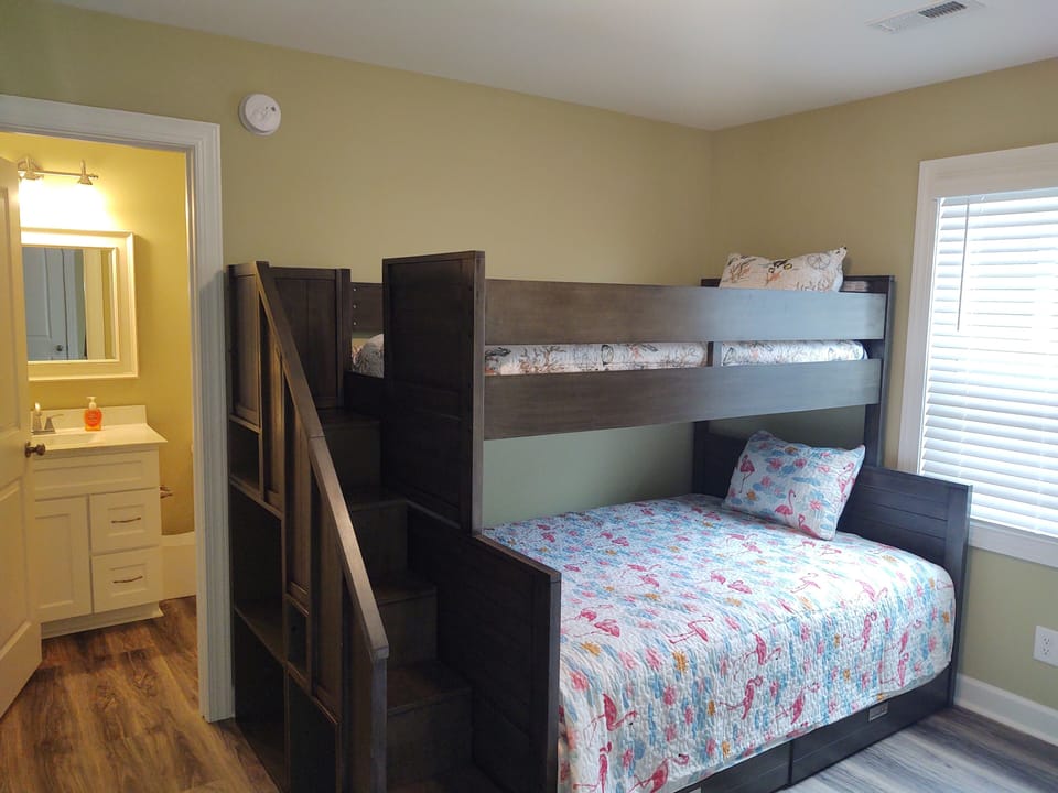 Bedroom with private bathroom.