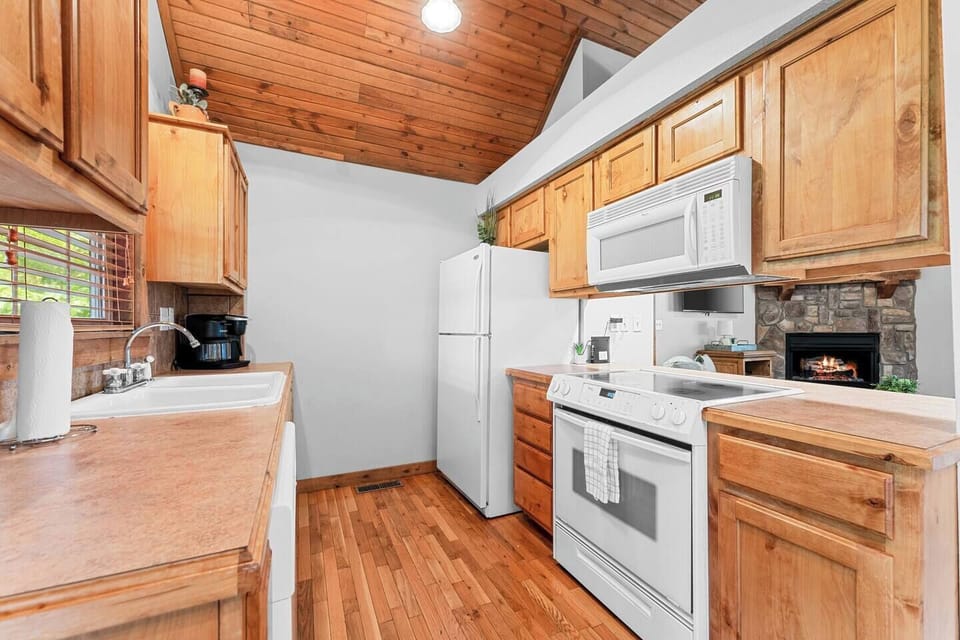 Stocked kitchen for preparing meals together and enjoying family time