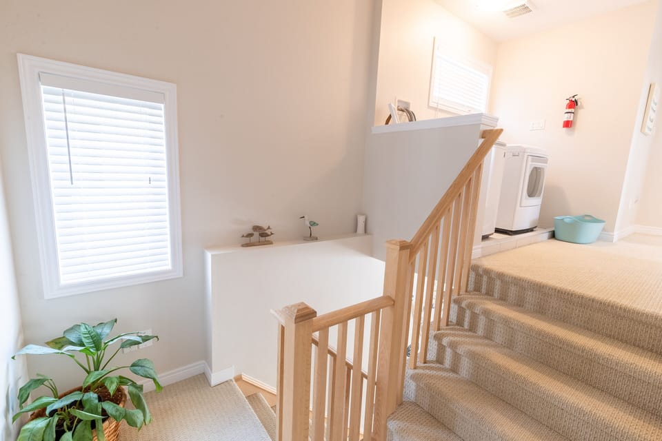stairs to additional bedroom and bathroom 