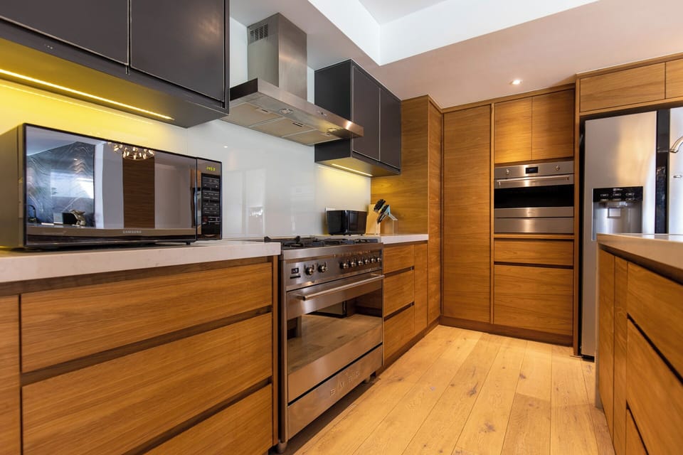 Clifton YOLO Spaces Clifton Private Beach Villa | Private kitchen | Fridge, coffee/tea maker, electric kettle, highchair
