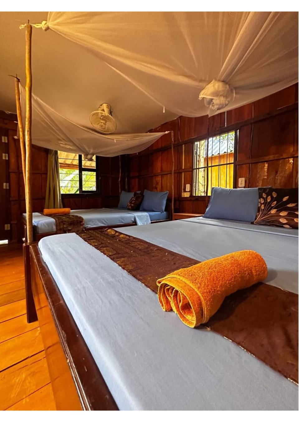 Deluxe Bungalow, Multiple Beds | 1 bedroom, desk, bed sheets