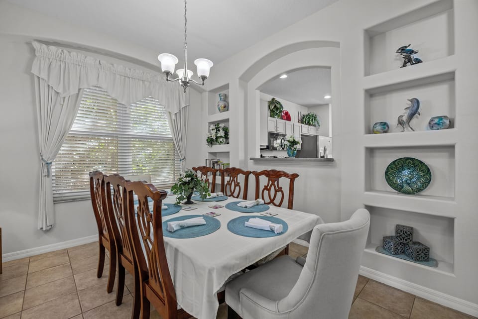 Enjoy formal dining for special occasions.