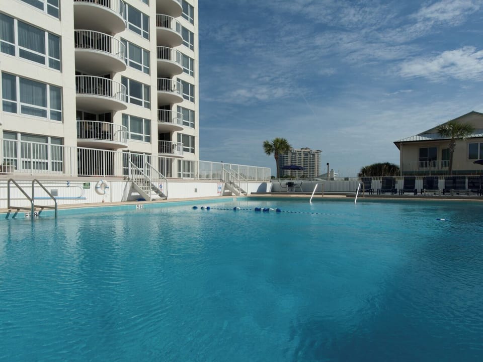 Large Beachfront Swimming Pool for Condo Guests