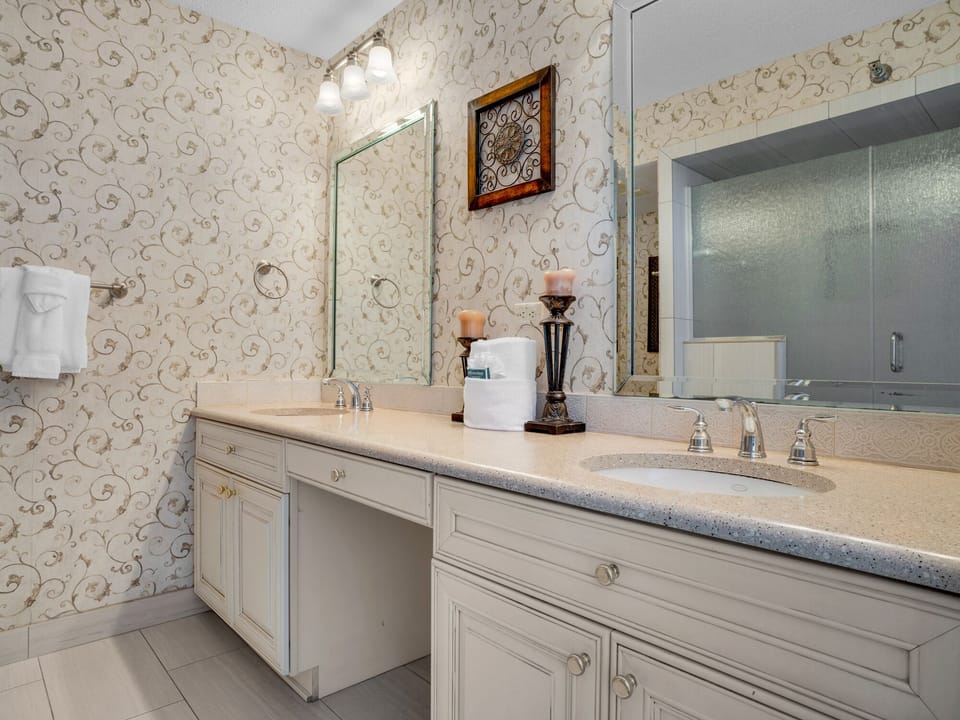 Bathroom 1 with Double Vanities