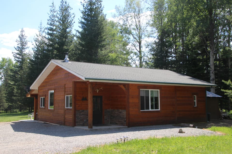 Front of cabin, main entrance