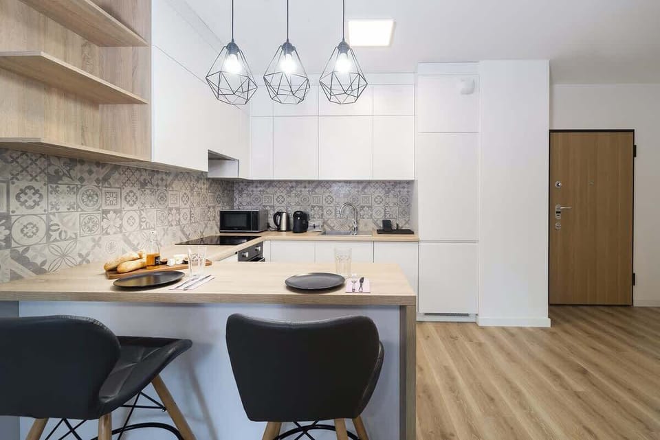 Kitchenette with a coffee machine