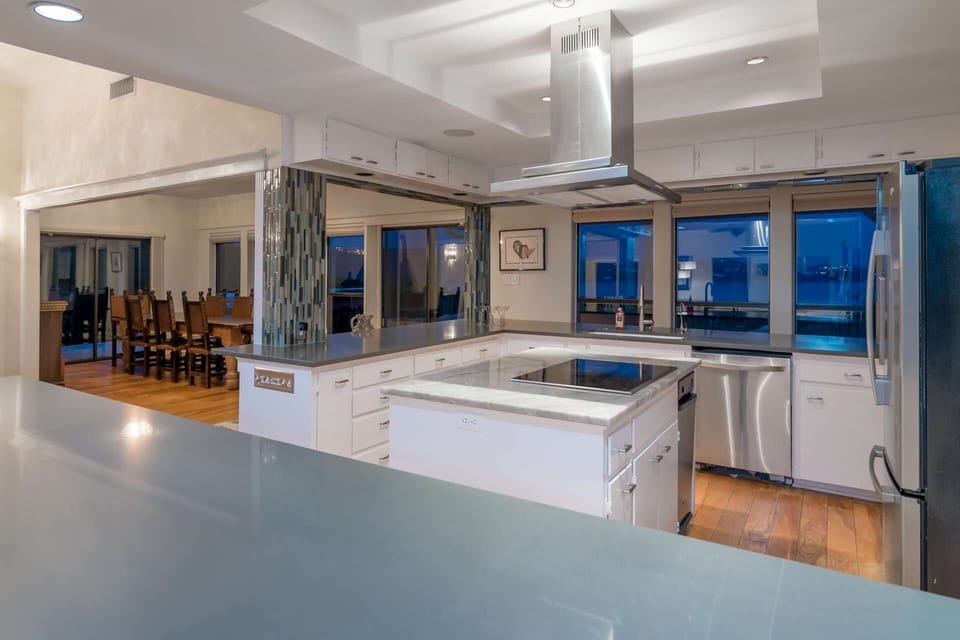 Gourmet kitchen on main floor