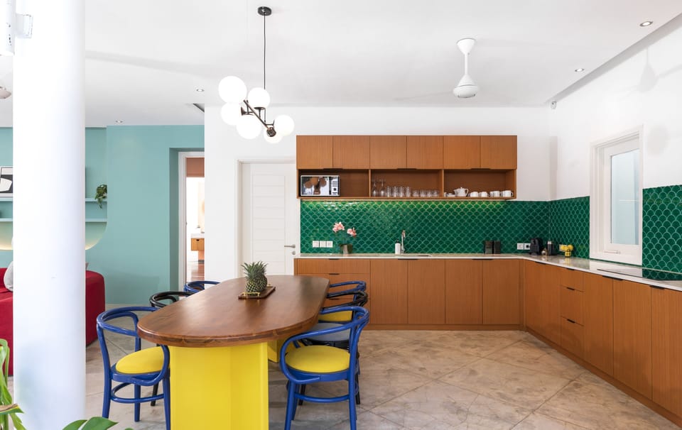 Exclusive Villa, 3 Bedrooms | Private kitchenette | Full-size fridge, microwave, oven, stovetop