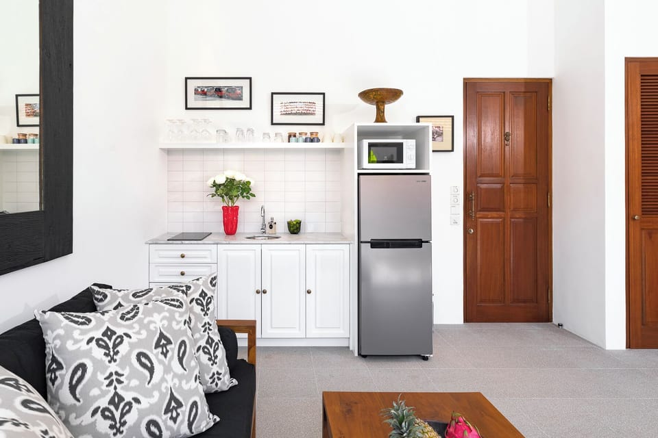 Honeymoon Villa, 1 Bedroom | Private kitchen | Fridge, microwave, stovetop, coffee/tea maker