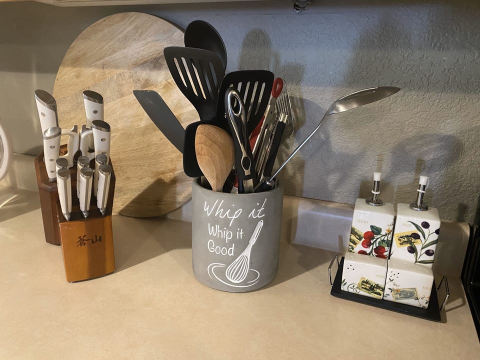 Whip it - whip it good.  A kitchen made for cooking! 