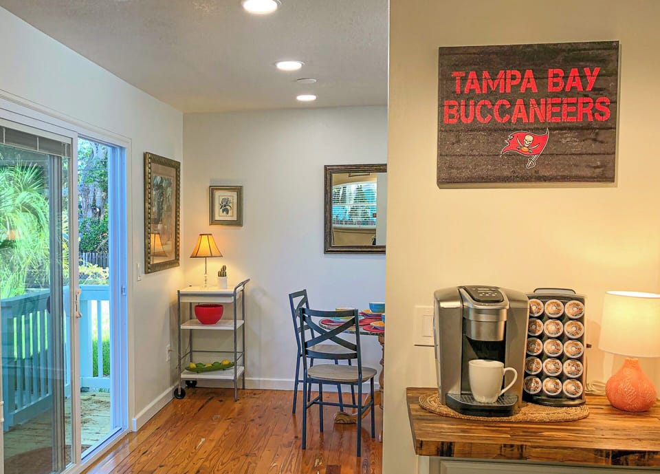 Coffee Corner - Keurig Coffee with abundant coffee supplies.